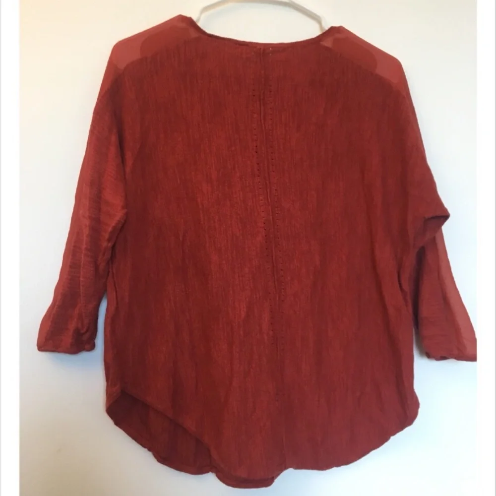 Anthropologie Moth Burnt Orange Sweater